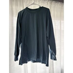 YPB Your Personal Best Long Sleeve Top  Casual Comfy Blue Womens